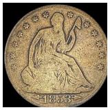 1853-O Arrows Seated Liberty Half Dollar NICELY CI