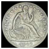 1849-O Silver Half Dollar NEARLY UNCIRCULATED