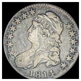 1814 Capped Bust Half Dollar LIGHTLY CIRCULATED