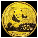 2014 1/10 oz Gold 50 Yuan Panda GEM PROOF