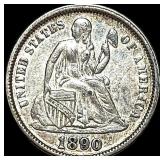 1890 Seated Liberty Dime CLOSELY UNCIRCULATED