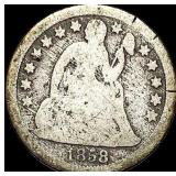 1858-S Seated Liberty Dime NICELY CIRCULATED