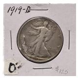 1919-D Walking Liberty Half Dollar