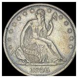 1846-O Silver Half Dollar CLOSELY UNCIRCULATED