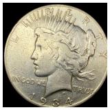 1934-S Silver Peace Dollar NEARLY UNCIRCULATED