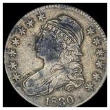 1830 Capped Bust Half Dollar CLOSELY UNCIRCULATED
