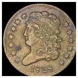 1828 Classic Head Half Cent CLOSELY UNCIRCULATED