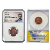 [2 Coins] 1951-1958 Wheat Cent ANACS/NGC PF/MS64-6