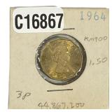 1964 Great Britain 3 Pence