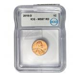 2010-D Lincoln Shield Cent ICG MS67 RD