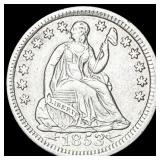 1853 Arrows Seated Liberty Half Dime CLOSELY UNCIR