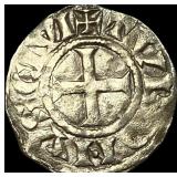 1150-1200 France Abbey of St Martin Silver Denier