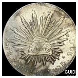 1891Zs FZ Mexico Silver 8 Reales Zacatecas CHOICE
