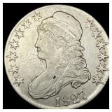 1827 Capped Bust Half Dollar NEARLY UNCIRCULATED