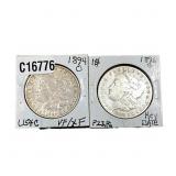 [2 Coins]1894-1896 Morgan Silver Dollar