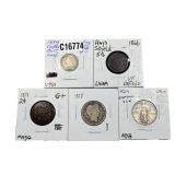 [5 Coins]1834-1929 Vaious United States Coin Set
