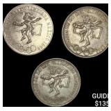 [3]1968 Mexico Silver 25 Pesos-Olympics NEARLY UNC
