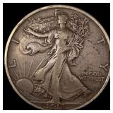 1918 Silver Half Dollar (Walking Liberty) NEARLY U