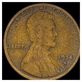 1914-D Lincoln Wheat Cent LIGHTLY CIRCULATED