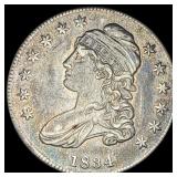 1834 Capped Bust Half Dollar CLOSELY UNCIRCULATED