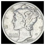 1927-S Silver Mercury Dime LIGHTLY CIRCULATED