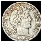1916-S Silver Barber Dime NEARLY UNCIRCULATED