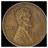 1911-S Lincoln Wheat Cent NEARLY UNCIRCULATED