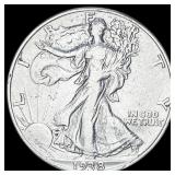 1938-D Silver Walking Liberty Half Dollar NEARLY U