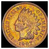 1907 Indian Head Cent CLOSELY UNCIRCULATED