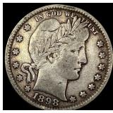 1898 Barber Silver Quarter LIGHTLY CIRCULATED