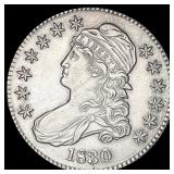 1830 Capped Bust Half Dollar CLOSELY UNCIRCULATED