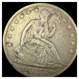 1855 Arrows Seated Liberty Half Dollar NICELY CIRC