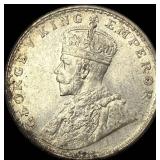 1919 British India Silver Rupee UNCIRCULATED