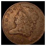 1828 Classic Head Half Cent NEARLY UNCIRCULATED