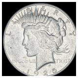 1925 Silver Peace Dollar NEARLY UNCIRCULATED