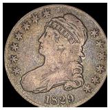 1829 Capped Bust Half Dollar NICELY CIRCULATED
