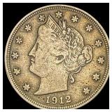 1912-D Liberty Head Nickel ABOUT UNCIRCULATED
