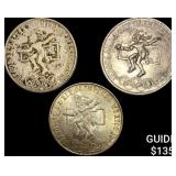 [3]1968 Mexico Silver 25 Pesos-Olympics NEARLY UNC