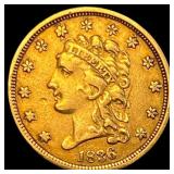 1836 Gold $2.50 Classic Head Quarter Eagle  NEARL