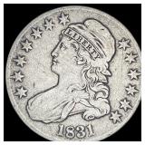 1831 Capped Bust Half Dollar LIGHTLY CIRCULATED