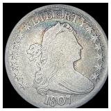 1807 Silver Half Dollar Draped Bust NICELY CIRCULA