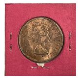 1962 New Zealand Elizabeth II Penny