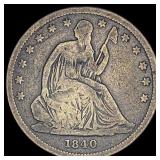 1840 Seated Liberty Half Dollar NICELY CIRCULATED