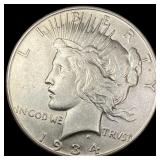 1934-S Silver Peace Dollar CLOSELY UNCIRCULATED