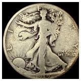 1919-S Silver Walking Liberty Half Dollar NICELY C