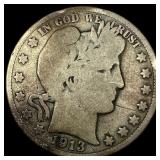 1913 Barber Half Dollar NICELY CIRCULATED