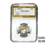 1900-S Barber Quarter PGA MS63+