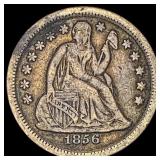 1856 Seated Liberty Dime NEARLY UNCIRCULATED