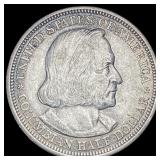 1893 Silver Columbian Half Dollar CLOSELY UNCIRCUL