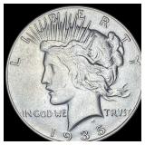 1935 Silver Peace Dollar CHOICE AU